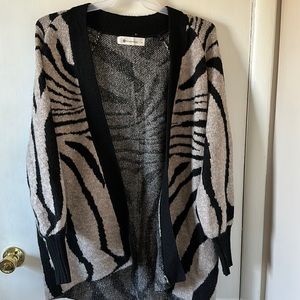 Impeccable Pig Animal Print Cardigan